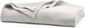 BOLL & BRANCH Dream Bed Blanket - Twin/Twin XL, Mist - Luxury 100% Organic Cotton - Soft, Lightweight and Breathable - Cloud-Like Touch
