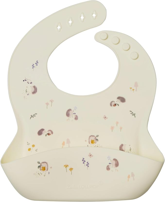 Loulou Lollipop Soft, Waterproof Silicone Feeding Bib for Babies and Toddlers-BubblyBeeBaby