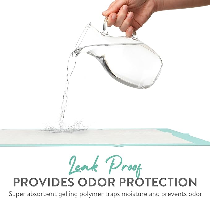 Inspire Extra Large Super Absorbent Disposable Bed Pads for Incontinence Ultra Thick and Absorbent Bed Pads Disposable Adult | Puppy Pads | Pee Pads for Adults (36" X 36" Pack of 50 W/ Adhesive)-BubblyBeeBaby