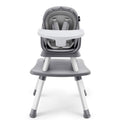 HARPPA 6 in 1 Baby High Chair, Convertible Infant Feeding Chair for Babies & Toddlers Table, Dining Booster Seat with Removable Tray, Grey