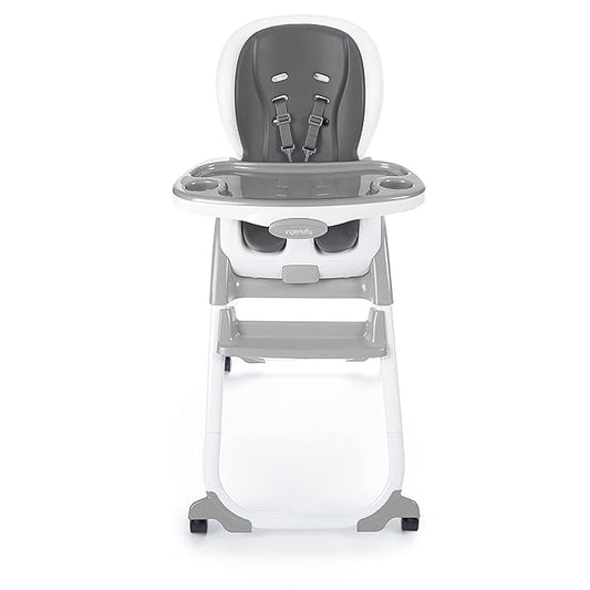 Ingenuity SmartClean Trio Elite 3-in-1 Convertible Baby High Chair, Toddler Chair, and Dining Booster Seat, For Ages 6 Months and Up, Unisex - Slate-BubblyBeeBaby