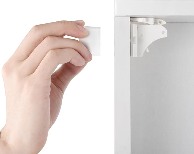 2 Pack Vmaisi Magnetic Cabinet Locks Keys - Extra Stronger Baby Proofing Magnet Drawer Replacement Keys (2)-BubblyBeeBaby