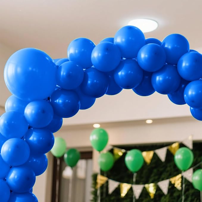 140pcs Dark Blue Round Balloons Different Sizes 18 12 10 5 Inch Latex Balloons for Arch Decoration Party Balloon Kit for Graduation Birthday Party Wedding Balloon Baby Shower Decoration-BubblyBeeBaby