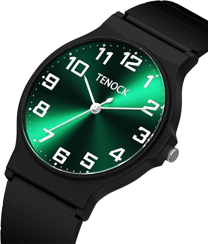 Kids Analog Watch Boys Girls, 30M Waterproof, Sports Watch for Boys, Easy to Read Children's Thin Dial Wrist Watches with Soft Band, for Ages 5-15 Kids Great Birthday Gifts Christmas Day-BubblyBeeBaby