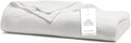 BOLL & BRANCH Dream Bed Blanket - King/Cal King, White - Luxury 100% Organic Cotton - Soft, Lightweight and Breathable - Cloud-Like Touch