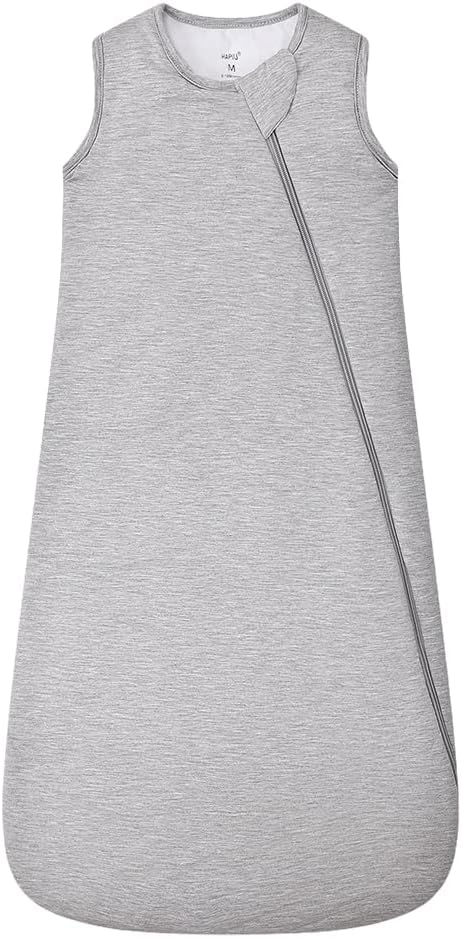 HAPIU Unisex Rayon Made from Bamboo Baby Sleep Sack TOG 1.0, 2-Way Zipper YKK, Wearable Blanket Baby-BubblyBeeBaby