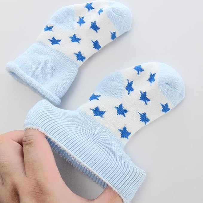 Newborn Baby Boy Girl Caps Mittens Socks Set Cotton Baby Essentials Accessories (Hats+Gloves+Socks)-BubblyBeeBaby