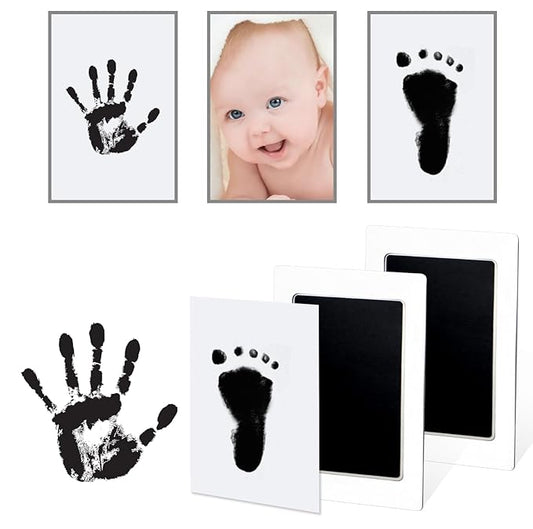 1-Pack Clean Touch Ink Pad for Baby Handprints and Footprints, Baby Footprint Kits,Inkless Hand and Footprint Kit,No Mess Ink Pad for Baby Hand and Footprints,Baby Shower Gifts for New Moms-BubblyBeeBaby