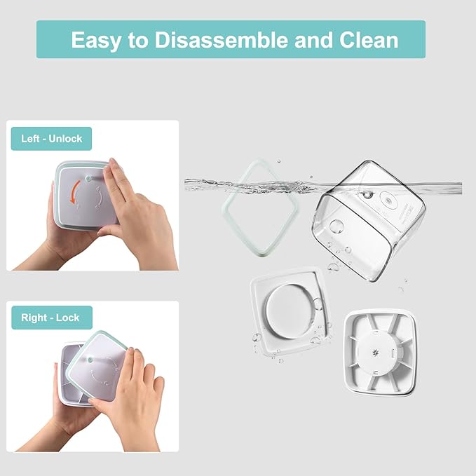 Airtight Food Storage Container - 0.5qt / 500ml Mini Square Pop Containers With Lids, Bpa Free Stackable Container Snacks Candy Salt Herbs Spices-BubblyBeeBaby