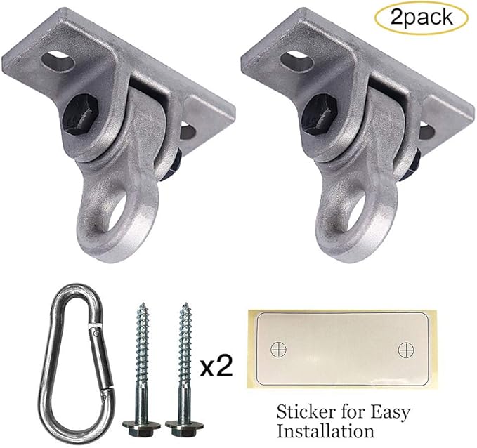 Heavy Duty Metal Color Swing Hangers Screws Bolts Included Over 5000 lb Capacity Playground Porch Yoga Seat Trapeze Wooden Sets Indoor Outdoor 2 Pack-BubblyBeeBaby