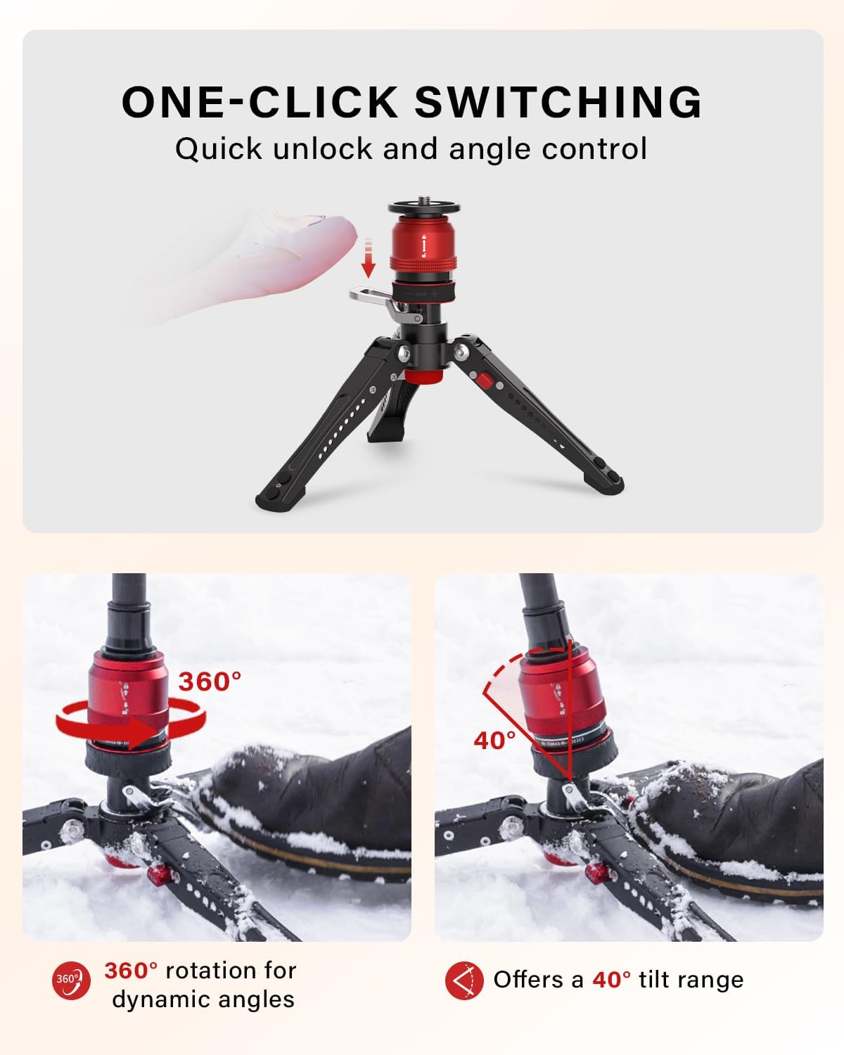 IFOOTAGE 59” Monopod with Feet,Cobra 3 Strike A150S,Professional Travel Camera Monopod,Pedal Lock Base,One-Click Design,for VCR DSLR Nikon Sony,Max.Load 11lbs/5KG