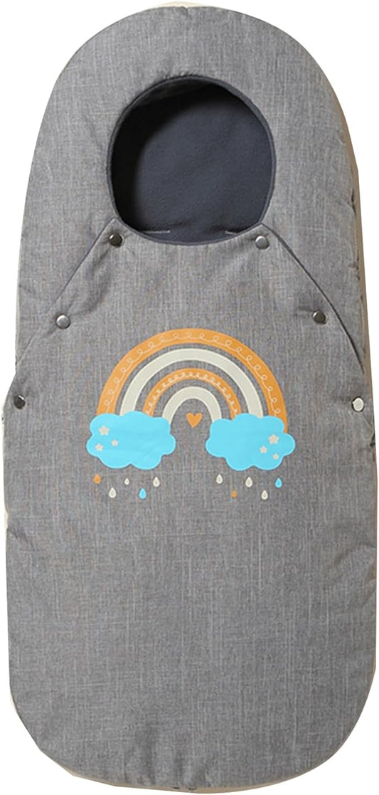 Stroller Cover for Winter, Universal Waterproof Baby Stroller Footmuff, Warm Bunting Sleeping Bag for Cold Weather(Rainbow)-BubblyBeeBaby