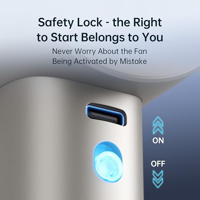 JISULIFE Handheld Fan Pro Series - Extreme Cooling Output: 1-100 Speed Scroll Wheel, Metal Body, Digital Display, 1.5H Fast Charge, 5000mAh-Portable Fan for Travel Outdoor, Gifts for Women Men(Brown)-BubblyBeeBaby