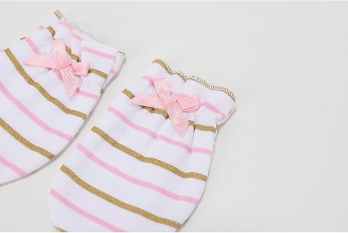 5 Pairs Baby Not Scratch Mittens 0-6 Months New Born Boy Girl Gloves Cute Infant Accessories-BubblyBeeBaby