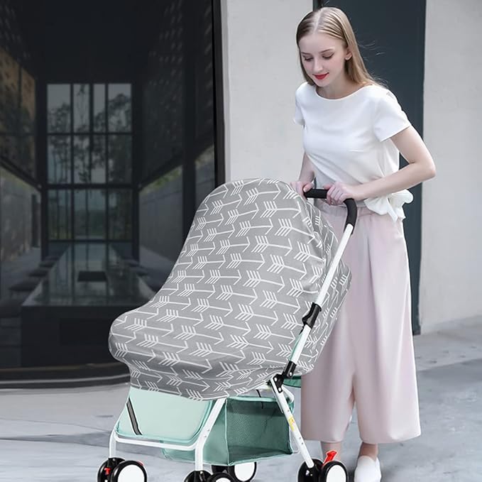 Yoofoss Nursing Cover Breastfeeding Scarf - Baby Car Seat Covers, Infant Stroller Cover, Carseat Canopy for Girls and Boys-BubblyBeeBaby