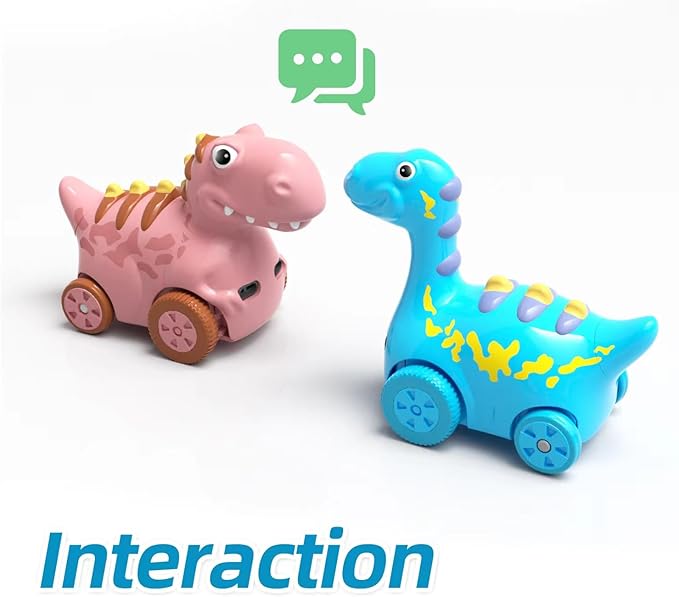 Interactive Musical Walking Following Dinosaur Toy, Rechargeable Sensory Music Development Toy, Fun Moving Toy for Kids Age 3,4,5 and Up-BubblyBeeBaby