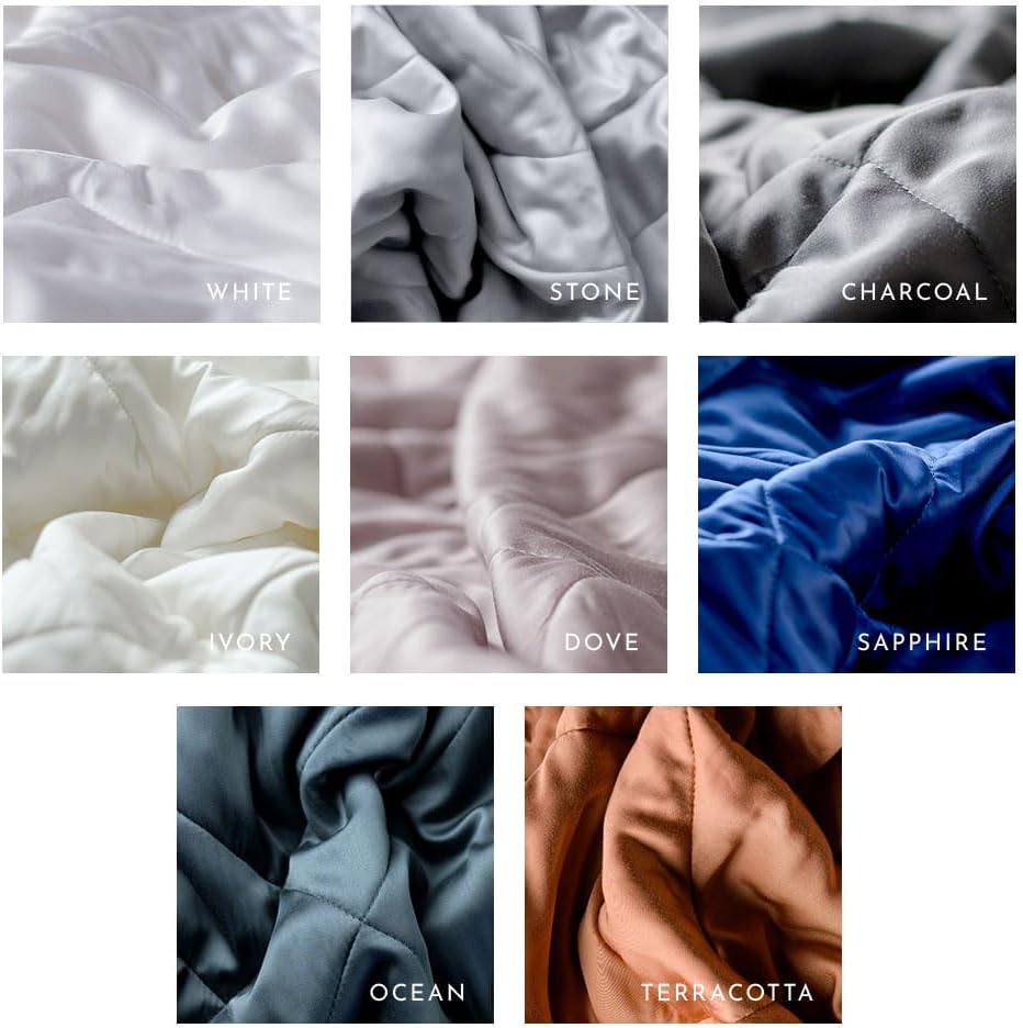 LUXOME Lightweight Blanket | 100% Rayon (Viscose) from Bamboo Fabric & Fill | Full/Queen - 86"x92" | Super Soft | Thermal-Regulating | Dove