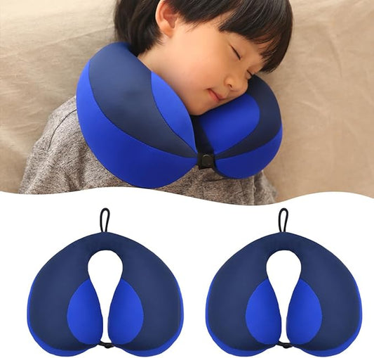 MOOB Kids Travel Pillow, Kids Head Neck & Chin Support U Shape Pillows, Travel Sleeping Essentials, Perfect for Car Airplane-BubblyBeeBaby