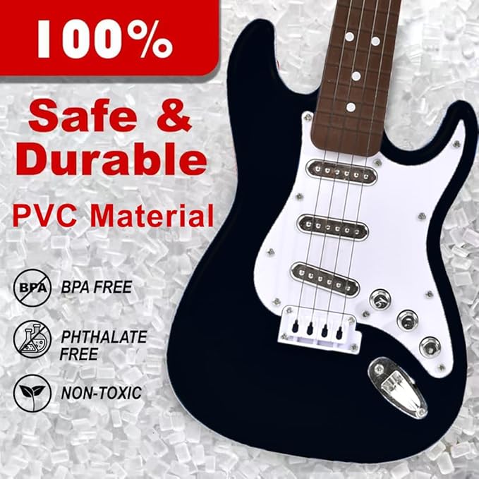 16inch Mini Guitar Toy for Kids and Beginners, Electric Guitar with Strap for Toddlers and Boys and Girls Instrument Toys-BubblyBeeBaby