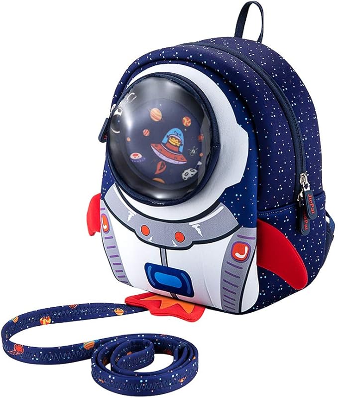 JiePai Rocket Toddler Kids Backpack with Harness Leash for Boys Girls Age 1-3-BubblyBeeBaby