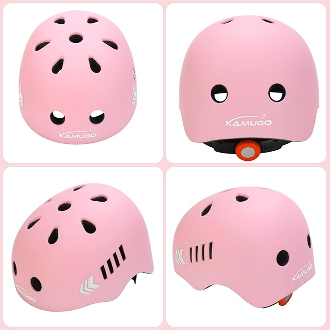 KAMUGO Toddler Helmet Kids Bike Helmet for Girls Boys Ages 2-8 Years,Toddler Bicycle Helmet Suitable for Skateboard Scooter Roller Skating Inline Roller Skating-BubblyBeeBaby