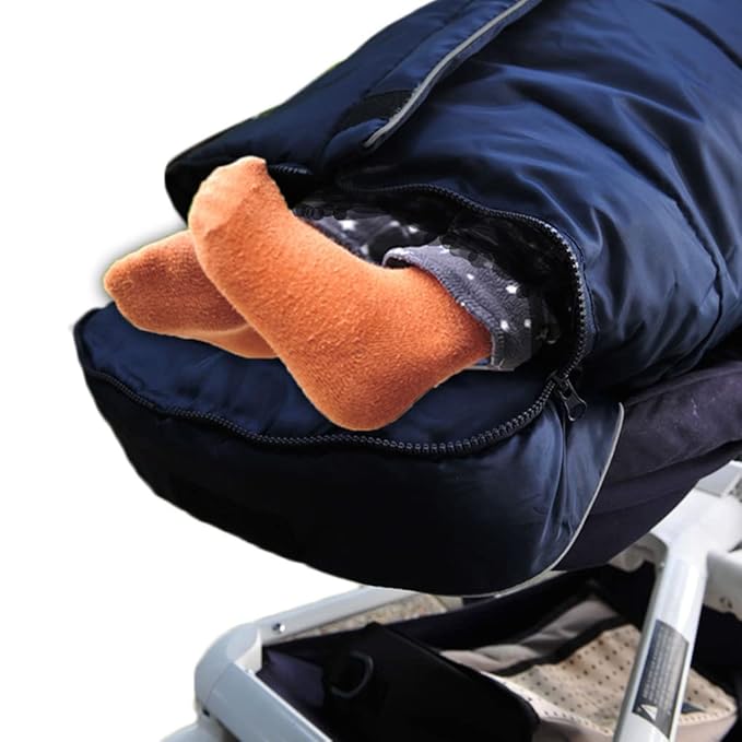 funlife 0-4T Anti-Kick Winter Warm Stroller Blanket,Cozy Baby Sleeping Bag Cocoon Adaptable for All Strollers Waterproof,Anti-Slip,Extendable,Multifunction Use Footmuff for Stroller Blanket-BubblyBeeBaby