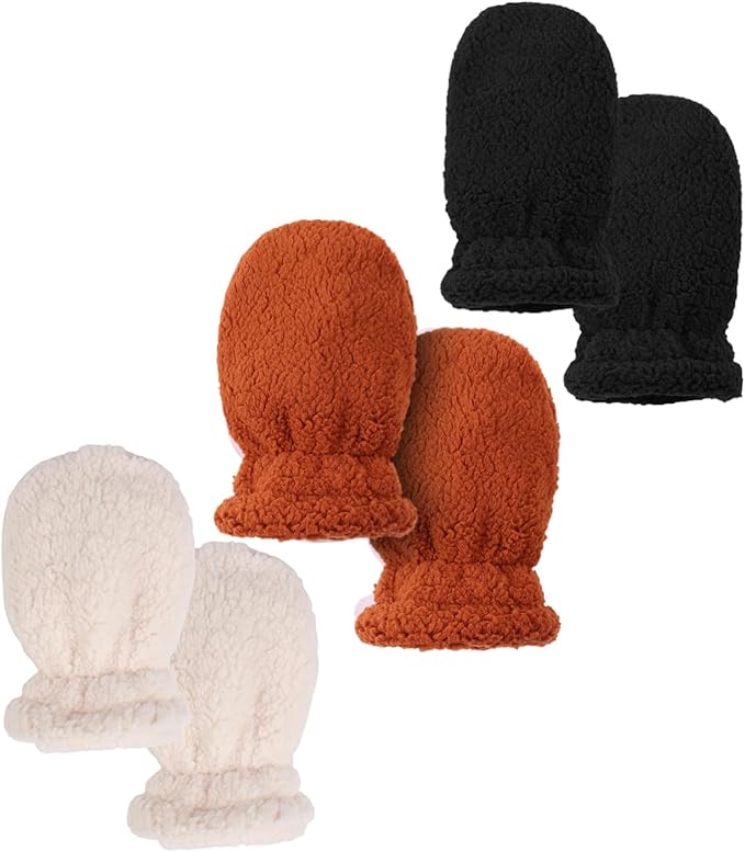 Zsedrut Baby Boys Winter Glove Warm Toddler Infant Girls Mittens Fleece Lined Gloves 1-7 Years-BubblyBeeBaby