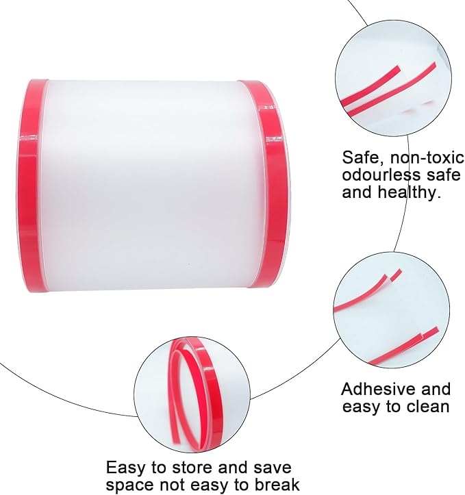 2 PCS Door Pinch Guard for Baby Proofing, Door Protector for Kids Finger Pinch Guard, Door Hinge Cover Door Jam Shield for Child Safety (Frosted 47.24 x 6.69inch)-BubblyBeeBaby