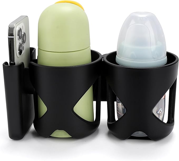 Accmor Universal Cup Holder, Stroller Cup Holder, 360° Rotatable Large Caliber Designed Bottle Holder for Stroller, Bike, Wheelchair, Walker, Scooter-BubblyBeeBaby
