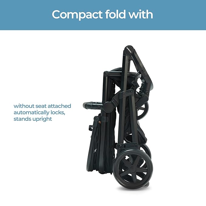 Mompush Baby Stroller, Convertible 2-in-1 with Bassinet Option, Infant Car Seat Compatible, Includes Adapter - Sturdy Full-Size Infant Stroller for Family Adventures-BubblyBeeBaby