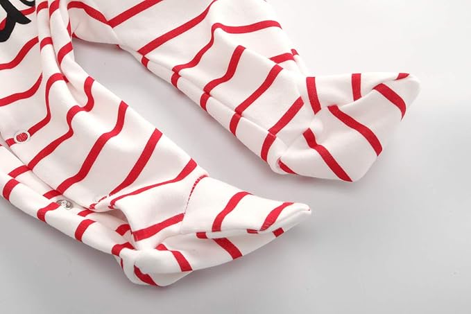 Kiddiezoom Baby and Toddler Boys'Snug Fit Footed One-Piece Romper Jumpsuit Cotton Cotton Footed Outfit-BubblyBeeBaby