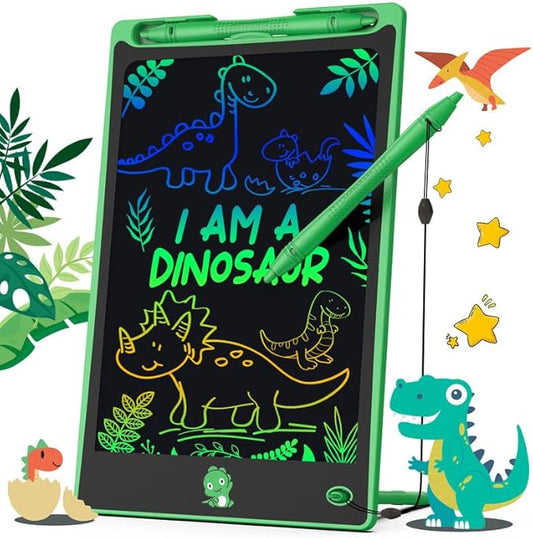 Hockvill LCD Writing Tablet for Kids 8.8 Inch, Toys for Girls Boys Drawing Pad for 3 4 5 6 7 Year Old Kid, Toddler Magnetic Doodle Board Travel Essentials Christmas Birthday Gift for Children (Green)-BubblyBeeBaby