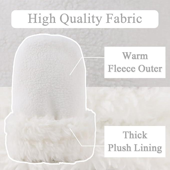 Zsedrut No Scratch Baby Mittens Toddler Infant Fleece Lined Gloves Winter Warm Mitten for Baby Boys Girls-BubblyBeeBaby