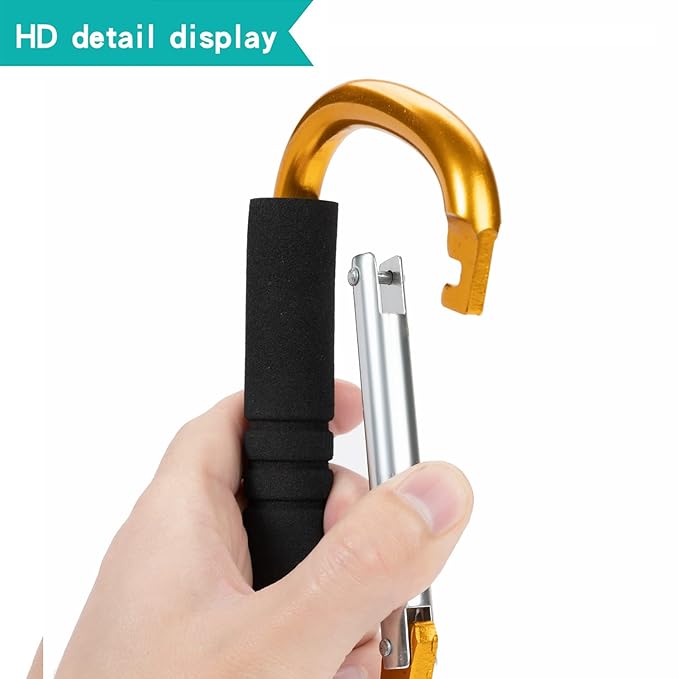 Stroller Hooks by Baby，2 Pack Convenient Organizer Hook Bag Clips to Diaper Bags Orange-BubblyBeeBaby