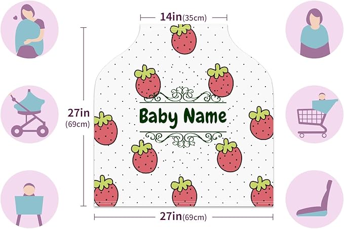 Baby Car Seat Stroller Cover Nursing Cover New Mom Breastfeeding Scarf Soft Stretchy Infant Carrier Cover Car Canopy Coverage-BubblyBeeBaby