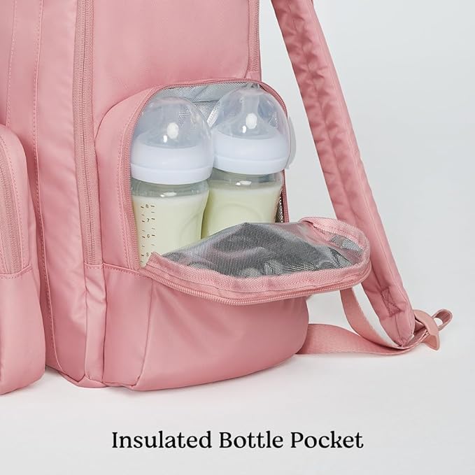 Huggies Signature Hug Pack Diaper Backpack, Bridal Rose, O/S-BubblyBeeBaby