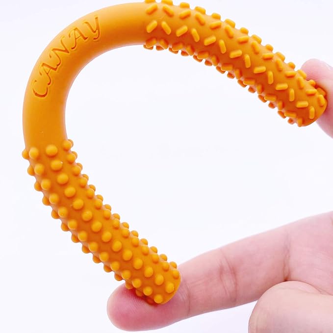 Hollow Chew Tubes Sensory Chew Toys for Autistic Children(2 Pack), Alt. to Chew Necklaces for Sensory Kids, Teething, Oral Motor Stimulation, ADHD, SPD - Teether Toys-BubblyBeeBaby