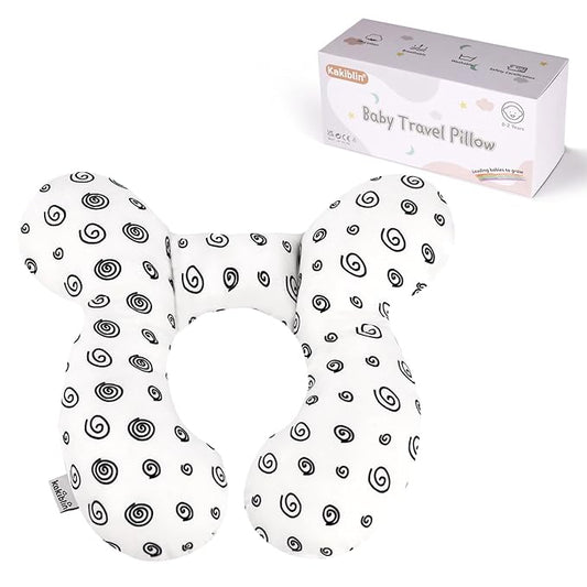 KAKIBLIN Baby Neck Pillow, Baby Head Pillow, Upgraded Travel Support Pillow for Carseat, Neck Support for Car Seat,Pushchair (Snail)-BubblyBeeBaby