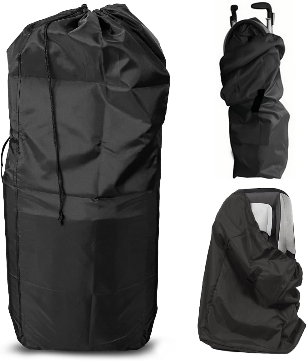 DOERDO Stroller Transport Bags, Large Foldable Carrying Storage Bag for Airplane Gate Check Train Travel, 19.6x23.3Inch