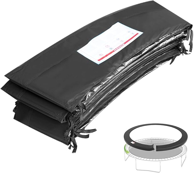 16FT/15FT/14FT/12FT/10FT Trampoline Safety Pad Replacement, Round Trampoline Spring Protection Cover, Fits 16FT/15FT/14FT/12FT/10FT Frames, Water-Resistant Trampoline Accessories-BubblyBeeBaby