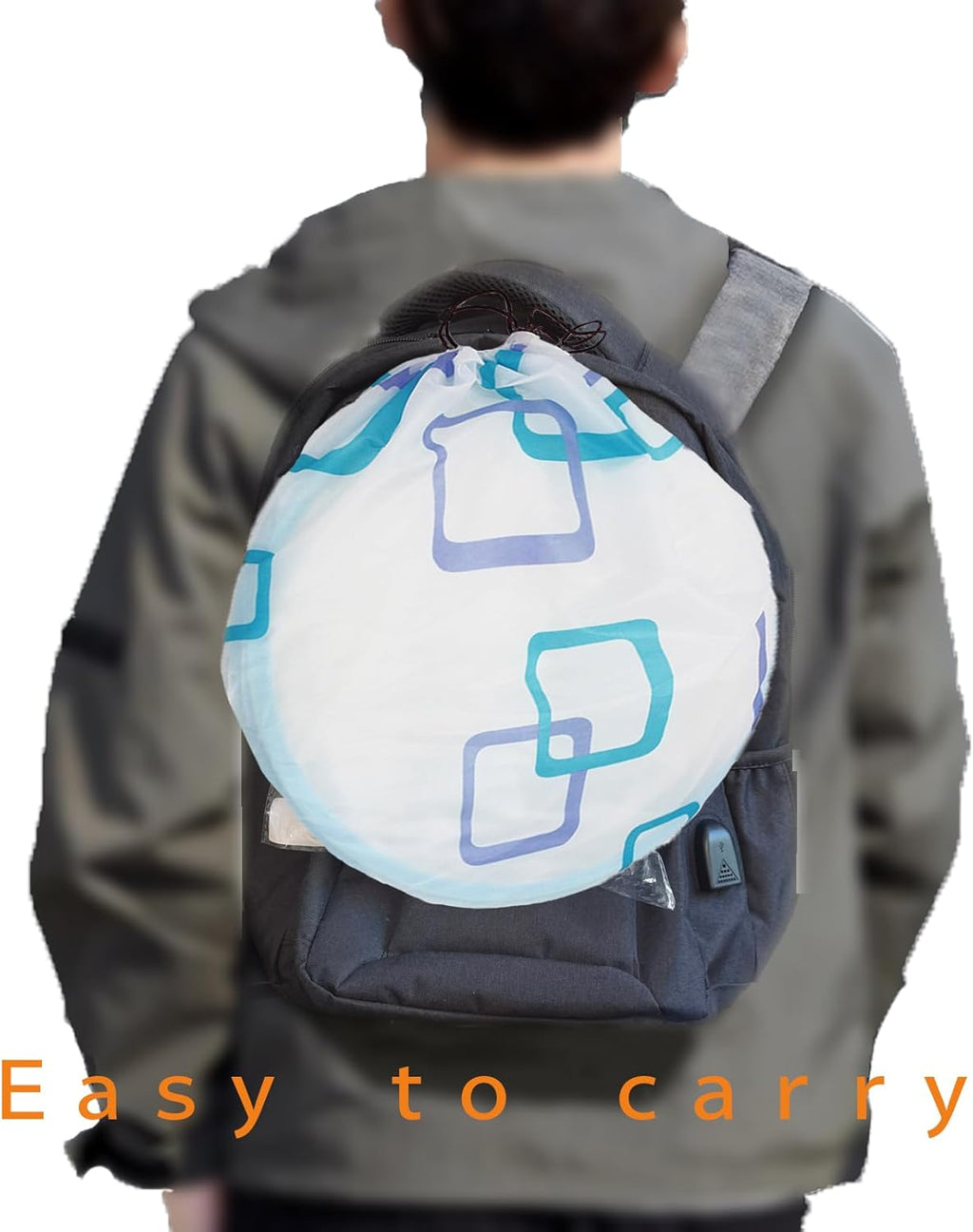 CMINGJ Portable Mosquito Head Net Foldable Pop-Up Travel Essentials Mosquito Net for Bed Free Installation-Large Size Suitable for Bedroom, Camping, nap (Extra Large)