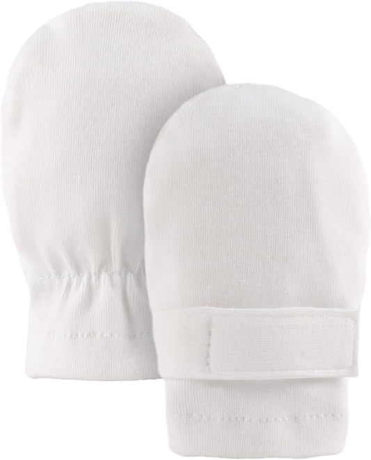 Newborn Baby Mittens Infant No Scratch Gloves Cotton Mitts for Baby Girls Boys-BubblyBeeBaby
