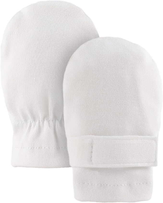 Newborn Baby Mittens Infant No Scratch Gloves Cotton Mitts for Baby Girls Boys-BubblyBeeBaby