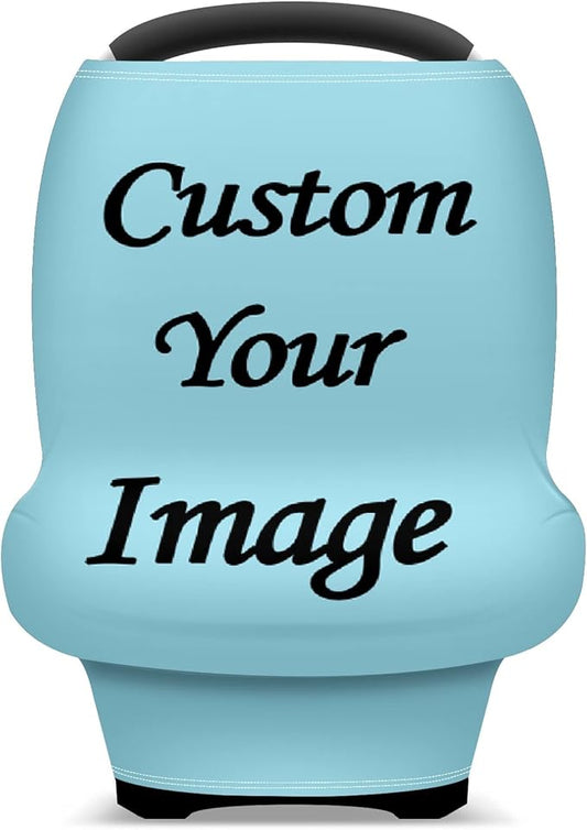 Baby Car Seat Stroller Cover Nursing Cover New Mom Breastfeeding Scarf Soft Stretchy Infant Carrier Cover Car Canopy Coverage-BubblyBeeBaby