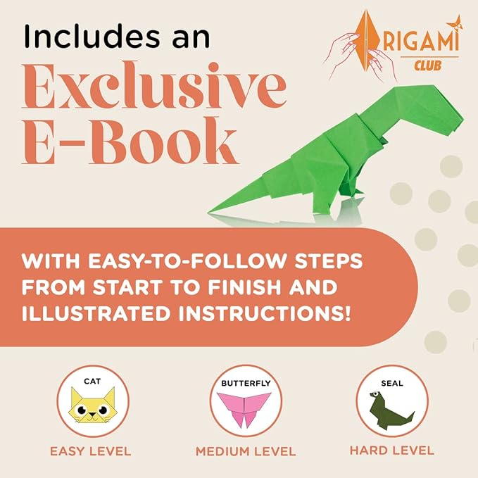 HPST Origami Paper - 1100 Sheets - Double Sided 6x6 inches Origami Squares for kids - 15 Vibrant Colors - Easy Fold Papers for Arts & Crafts-BubblyBeeBaby