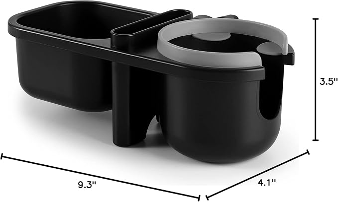 Accmor Stroller Cup Holder with Tray, Universal Cup Holder, Bike Bottle Holder, 360° Rotatable Large Caliber Drinks Holder for Stroller, Bike, Wheelchair, Walker-BubblyBeeBaby