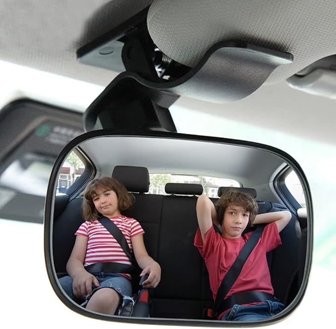 Automotive Interior Rearview Baby Mirror right Wide Angle Convex Mirror for Infant Toddler Child Children Backseat Adjustable Rearview-BubblyBeeBaby