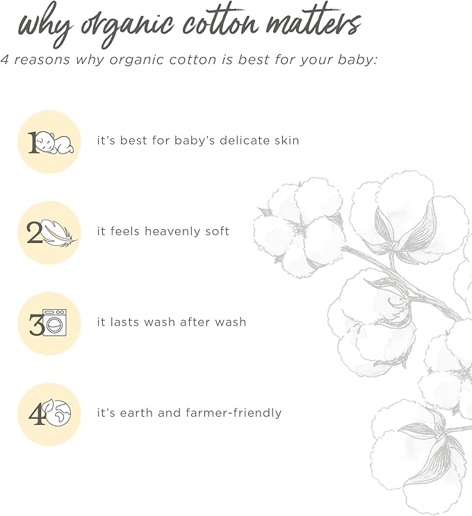 Burt's Bees Baby Baby Girls' Mittens, No-Scratch Mitts, 100% Organic Cotton, Set of 3-BubblyBeeBaby