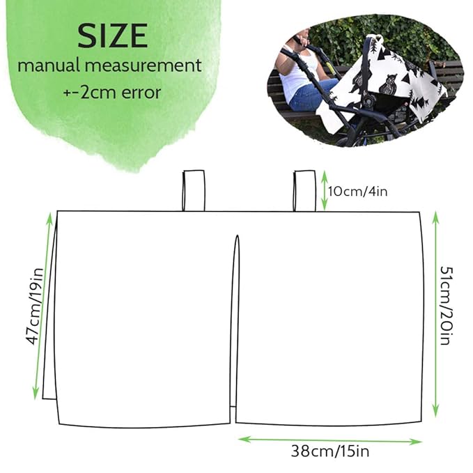 TANOFAR Carseat Covers Baby Boy & Girl, Peekaboo Opening Infant Car Seat Cover for Winter, Warm & Cozy, Bear-BubblyBeeBaby