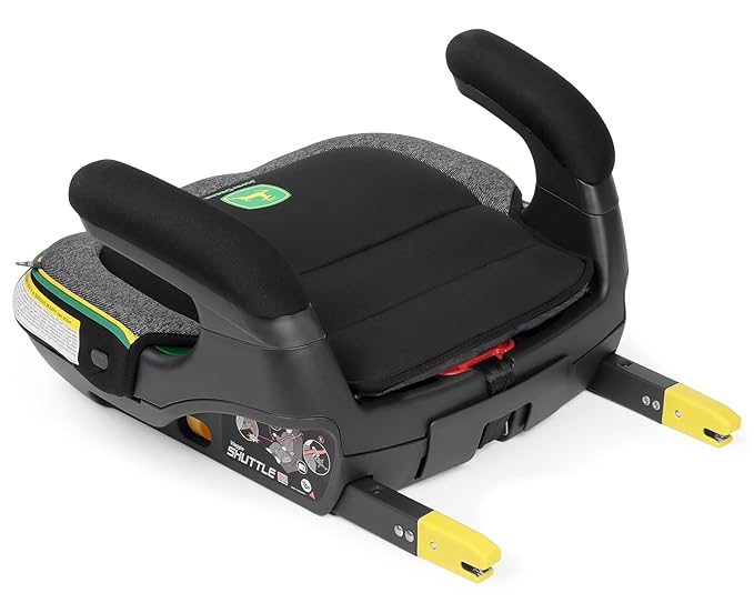 Peg Perego Viaggio Shuttle - Booster Car Seat - for Children from 40 to 120 lbs - Made in Italy - John Deere (Black & Green)-BubblyBeeBaby